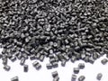 Dark green masterbatch granules Royalty Free Stock Photo