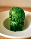 Dark green of matcha ice cream Royalty Free Stock Photo