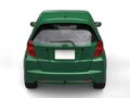 Dark green metallic modern compact car Royalty Free Stock Photo