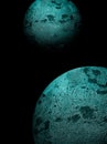 Dark green planets Royalty Free Stock Photo