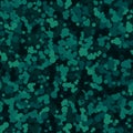 Dark green seamless pattern. Vector abstract background with confetti sprinkles Royalty Free Stock Photo