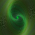 Dark green spiral fractal design background Royalty Free Stock Photo