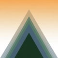 Is dark green surrounded by overlapping translucent triangles in shades Royalty Free Stock Photo