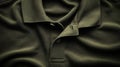 Dark Green Textured Shirt Closeup Royalty Free Stock Photo