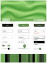 Dark Green vector style guide with bent lines.