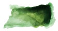 Dark Green Watercolor Splat Royalty Free Stock Photo