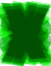 Dark green x-background with tech X letter shape