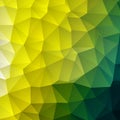 Dark Green, Yellow vector low poly cover. A completely new color illustration in a vague style. The best triangular