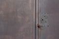 Dark grey background texture metallic garage door Royalty Free Stock Photo