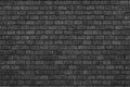 Dark grey black brick wall texture background Royalty Free Stock Photo