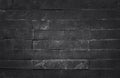 Dark grey black slate texture with high resolution, pattern of stone brick wall for background and design art work Royalty Free Stock Photo