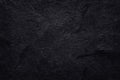 Dark grey black slate texture in natural pattern. Black stone wall. Royalty Free Stock Photo