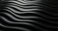 Dark grey and black wavy textured fabric surface, abstract background pattern Royalty Free Stock Photo