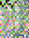 Dark grey, blue, black and pink coloured pattern of squares Royalty Free Stock Photo