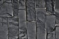 Dark grey brick wall plastic panel vertically oriented Royalty Free Stock Photo