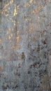 Dark Grey Brown Rusty Effect Wallpaper with Gold Stains. Canvas Abstract Painting Grunge Rusty Distorted Decay Old Texture Royalty Free Stock Photo