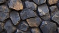 Dark Grey and Brown Stone Wall Texture Royalty Free Stock Photo