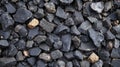Dark Grey And Brown Stones Close Up Pile Royalty Free Stock Photo