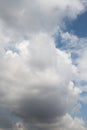 Dark and grey clouds form in the sky Royalty Free Stock Photo