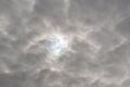 Dark and grey clouds form in the sky Royalty Free Stock Photo