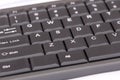 A dark grey computer keyboard set close up photo Royalty Free Stock Photo