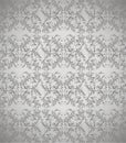 Dark grey floral background vector