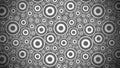 Dark Grey Geometric Circle Pattern Background Image