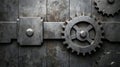 Dark Grey Metal Gears Background Texture Royalty Free Stock Photo