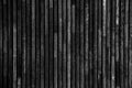 Dark grey Old Log Cabin Wall Texture. Dark Rustic House Log Wall. Horizontal Timbered Background Royalty Free Stock Photo