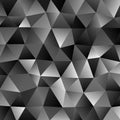 Dark grey retro geometrical irregular triangle pattern background