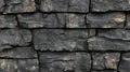 Dark Grey Rough Hewn Stone Wall Texture Royalty Free Stock Photo