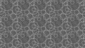 Dark Grey Seamless Overlapping Circles Background Pattern Illustration