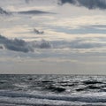 Dark grey seascape