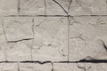 Dark grey stone tile texture brick wall surfaced. Royalty Free Stock Photo