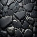 Dark grey stone wall forming a textured background Royalty Free Stock Photo