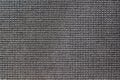 Dark grey striped fabric, woven texture, jute, canvas. Abstract pattern for background Royalty Free Stock Photo