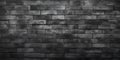 Dark Grey Vintage Brick Wall. Old Cement Grunge Texture Background. Concrete Building. Urban Brickwork. AI generated. Royalty Free Stock Photo