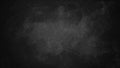 Dark Grunge Chalk Board Texture Black Board Banner Background with Dust and Scratches