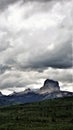 Storm Clouds Over Chief Mountain Royalty Free Stock Photo