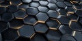 Dark Hexagon Pattern Abstract Background Texture Royalty Free Stock Photo