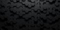 Dark hexagon wallpaper or background Royalty Free Stock Photo