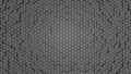 Dark hexagon wallpaper or background. 3d render Royalty Free Stock Photo