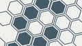 Dark Hexagonal Grid Pattern, Modern Abstract Background, vector design Generative AI Royalty Free Stock Photo