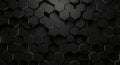 Dark hexagonal pattern background Royalty Free Stock Photo