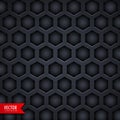 Dark hexagonal pattern background design Royalty Free Stock Photo