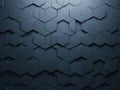 Dark hexagonal pattern background Royalty Free Stock Photo