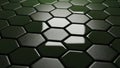 Dark Hexagonal Pattern with Dramatic Lighting and Shadows Royalty Free Stock Photo