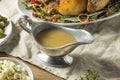 Dark Homemade Turkey Gravy Royalty Free Stock Photo