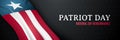 Dark horizontal banner for Patriot Day.