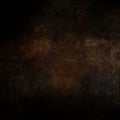 Dark horror background in ground tones, sepia rusty brown copper goth cracked background with old stone wall Royalty Free Stock Photo